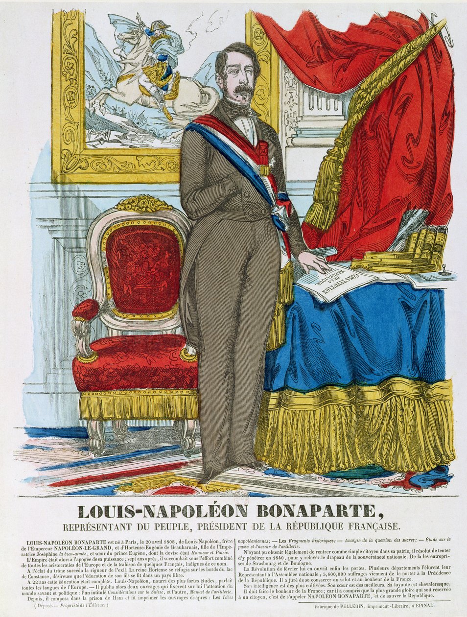Louis-Napolyon Bonapart (1808-73) gelecekteki Napolyon III by French School