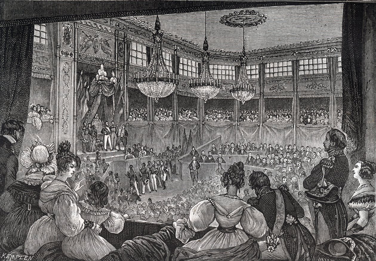 Louis-Philippe, 9 Ağustos 1830 - 1830 Devrimi, Temsilciler Meclisi huzurunda kral olarak yemin etti: "" Kral I. Louis Philippe (1773-1850), 1830 Sözleşmesi