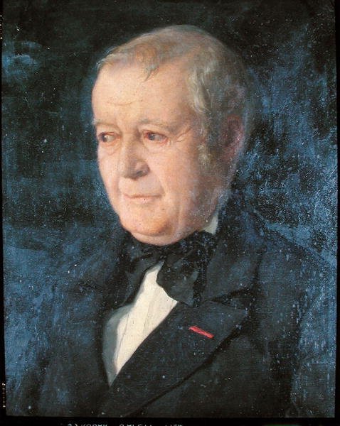 Louis Auguste Mercier (1811-82) (tuval üzerine yağlı boya) by French School
