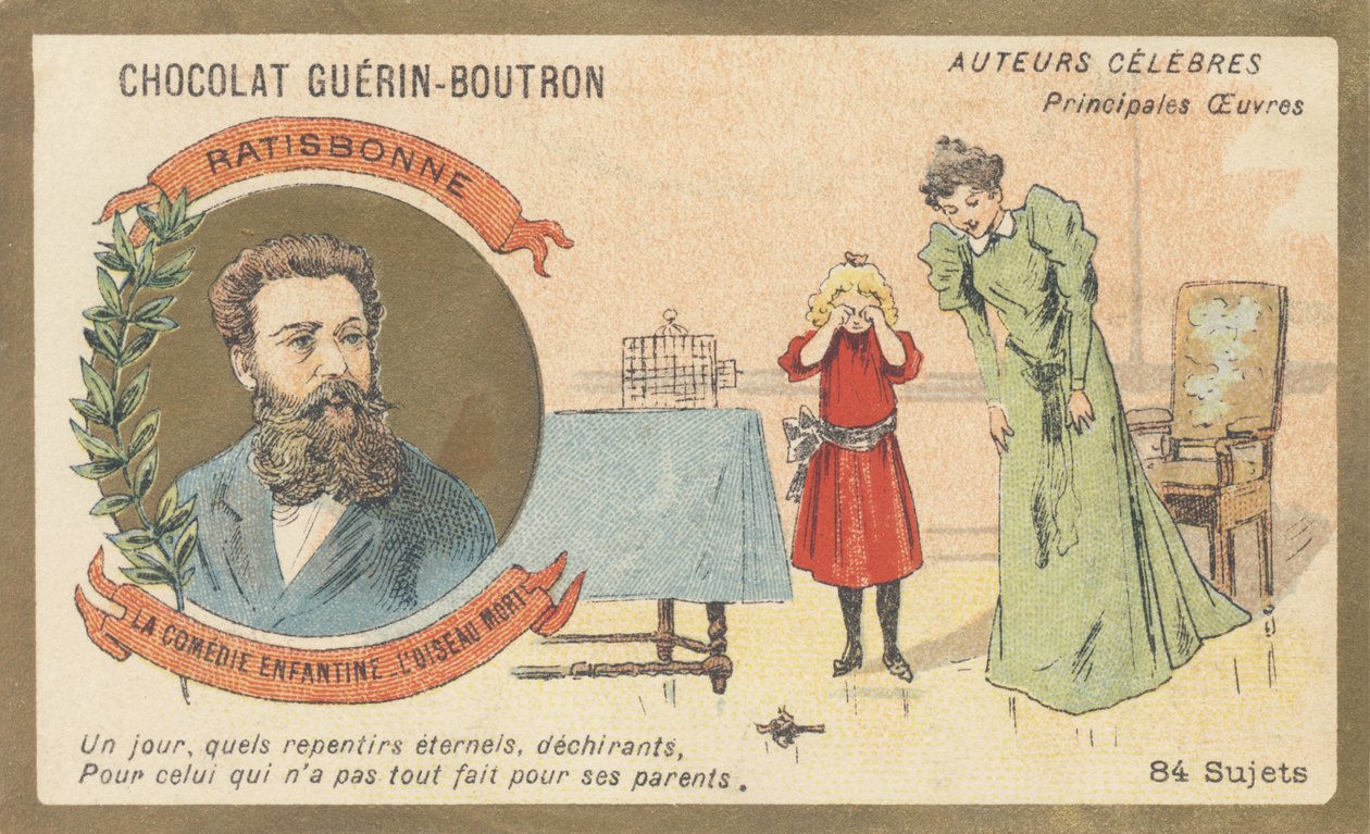 Louis Gustave Fortune Regensbonne (1827-1900), Fransız edebiyatçı, "La comedie enfantine - L