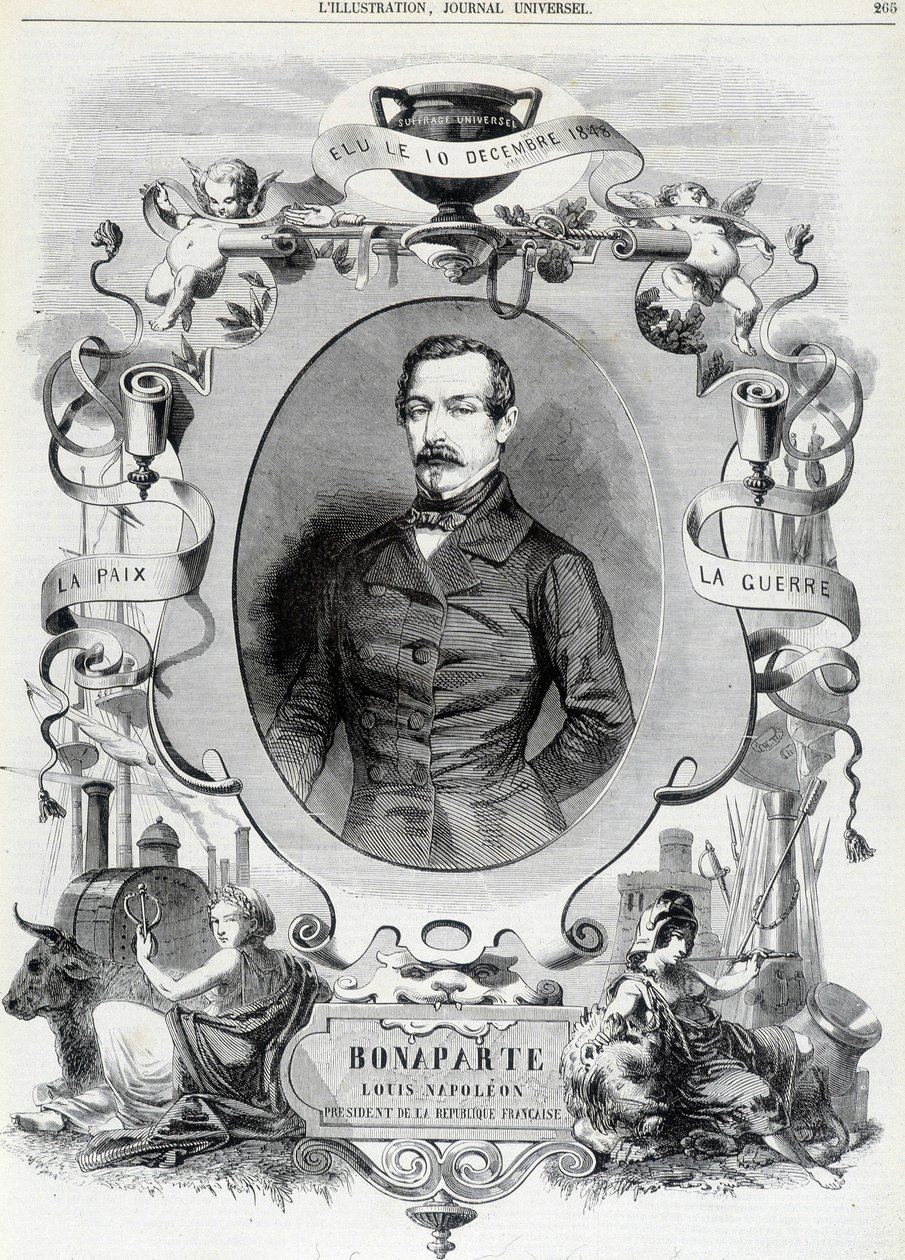 Louis Napoleon Bonaparte (Louis-Napoleon III), Fransa Cumhuriyeti Başkanı - Hasta. by French School