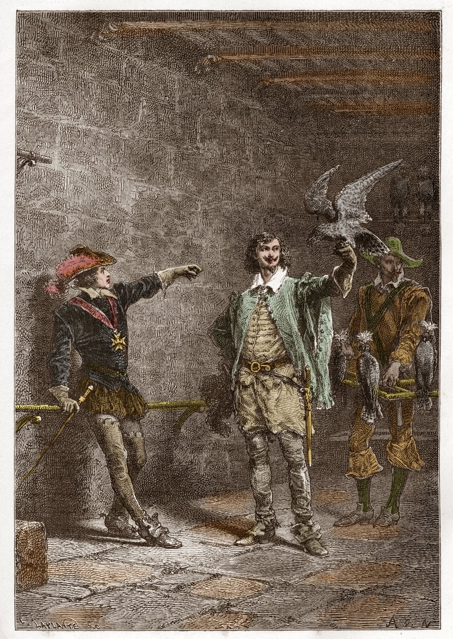 Louis XIII (1601-1643), adil, on altı yaşında ve en sevdiği Charles d