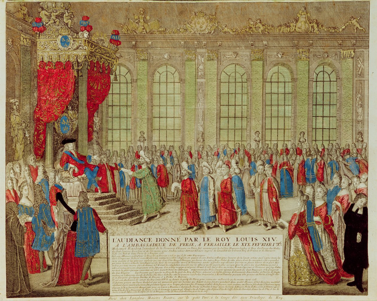 Louis XIV (1638-1715), Pers Büyükelçisi Muhammed Rıza Bey