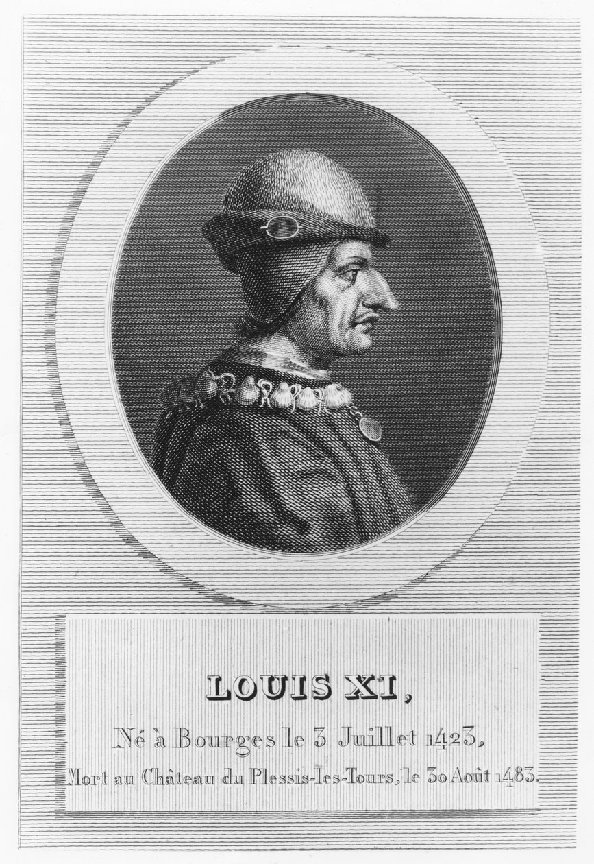 Louis XI, Fransa Kralı (gravür) by French School