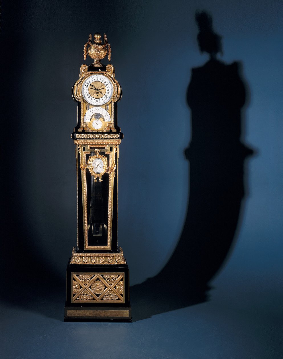 Louis XVI Grande Sonnerie Astronomik Perpetual Calendar Regülatör de Parke (ormolu monte edilmiş abanoz) by French School