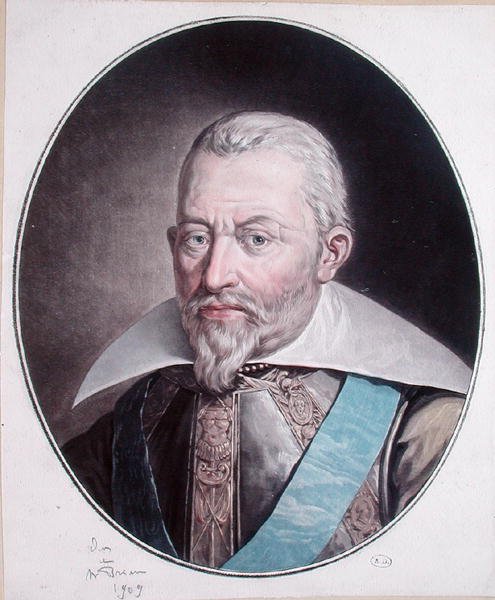 Louis des Balbes, Berton de Crillon (1543-1615) (renkli taş) by French School