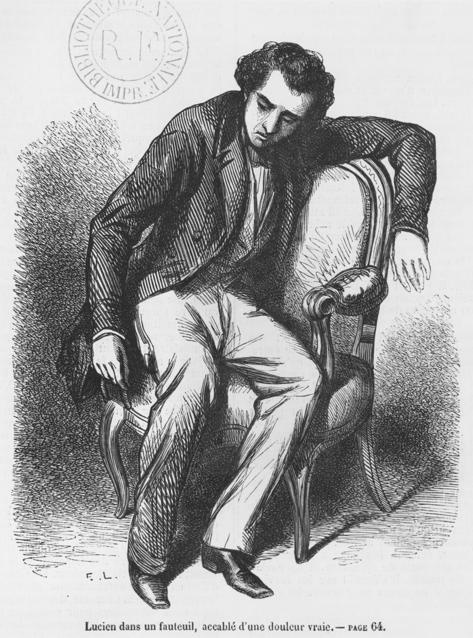 Lucien de Rubempre kedere boğulmuş, Honore de Balzac