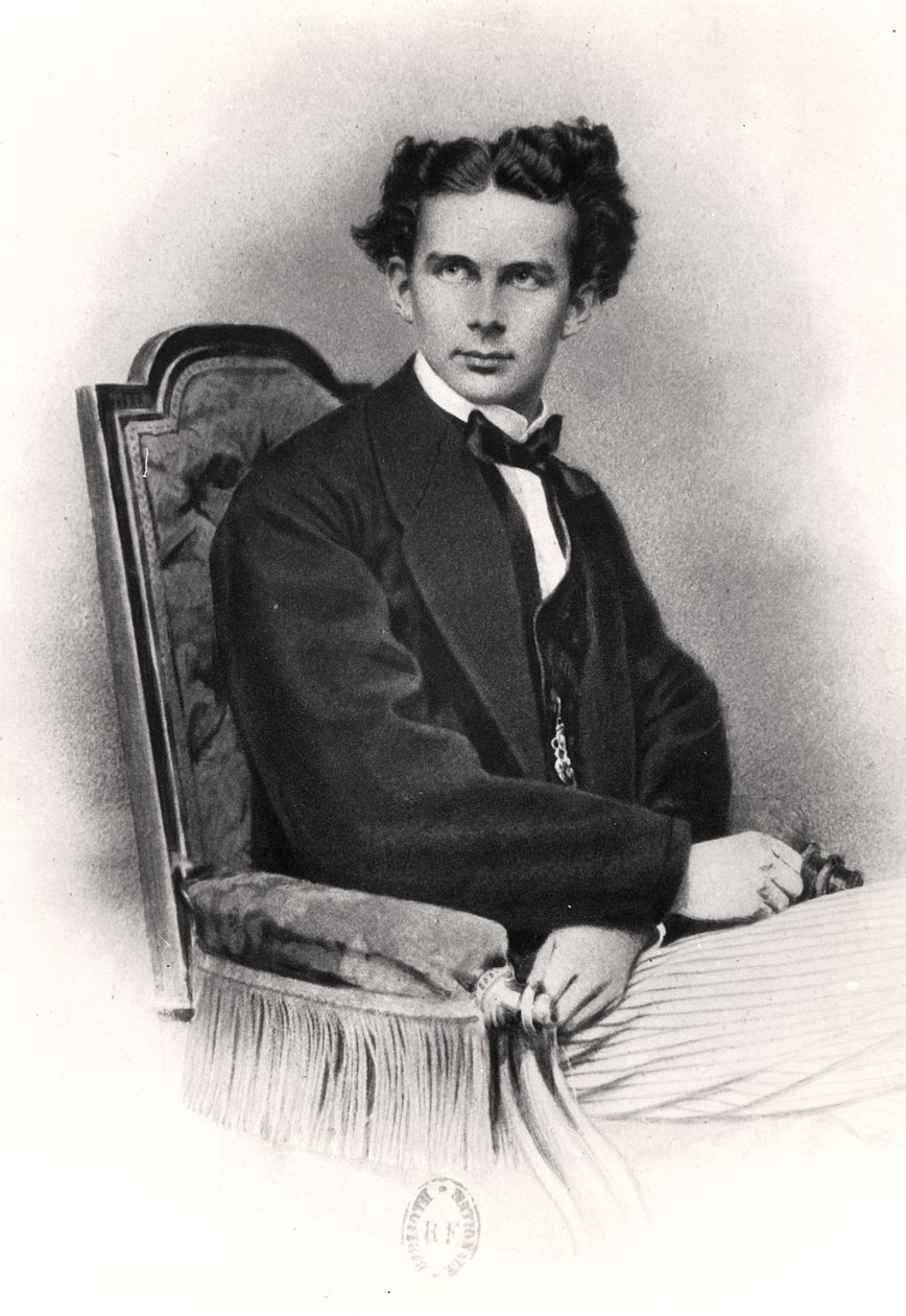 Bavyeralı Ludwig II (1845-86), c.1870 by French School