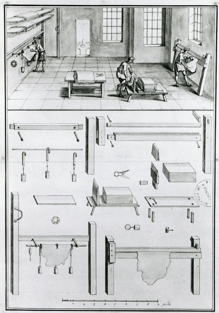 MS 1064 fol 11 Sanat ve El Sanatlarının Tanımları Denis Diderot (1713-84), yayınlandı c.1770.(b & b fotoğraf) by French School