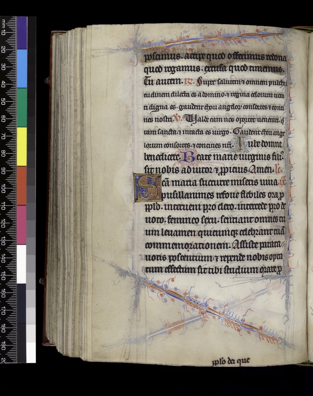 MS 300 f.189v, Matins, Psalter and Hours of the Isabella of France, Paris, c.1265-70 by French School