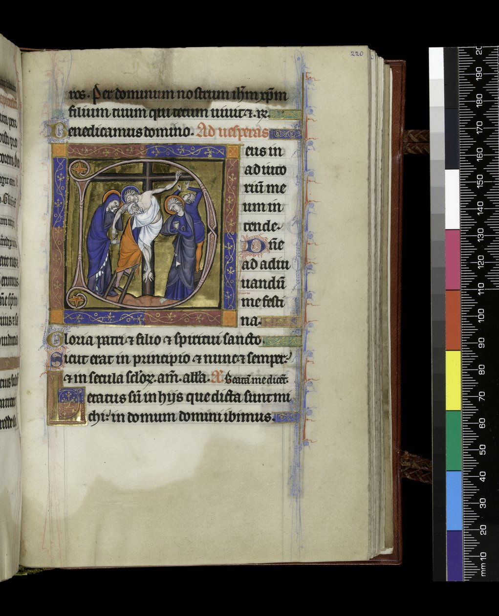 MS 300 f.220r, Psalter and Hours of Isabella of France, Paris, c.1265-70 by French School