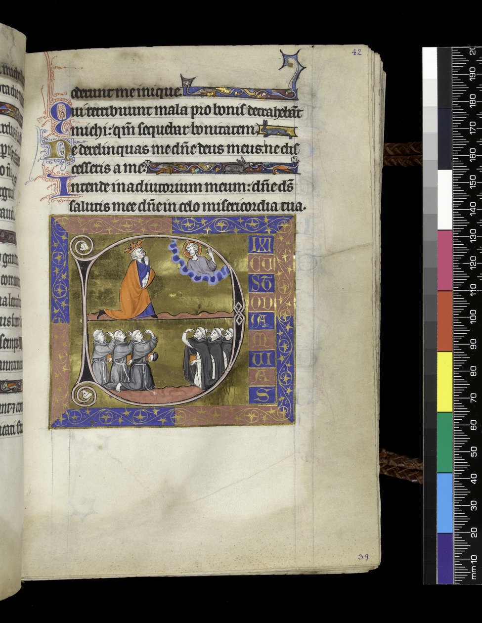 MS 300 f.42r, David bulutta Tanrı