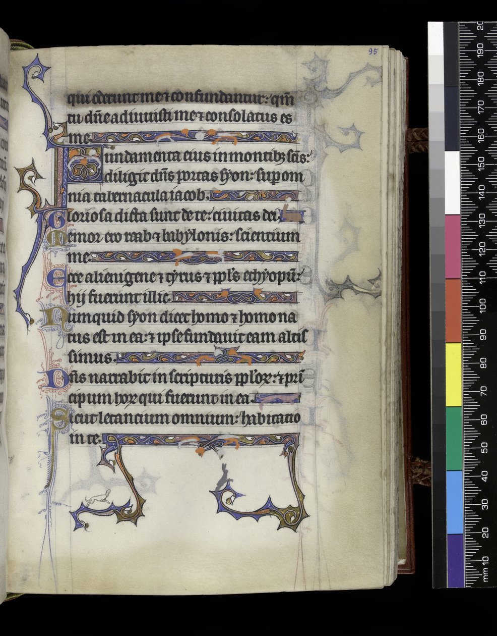 MS 300 f.95r, Psalter and Hours of Isabella of France, Paris, c.1265-70