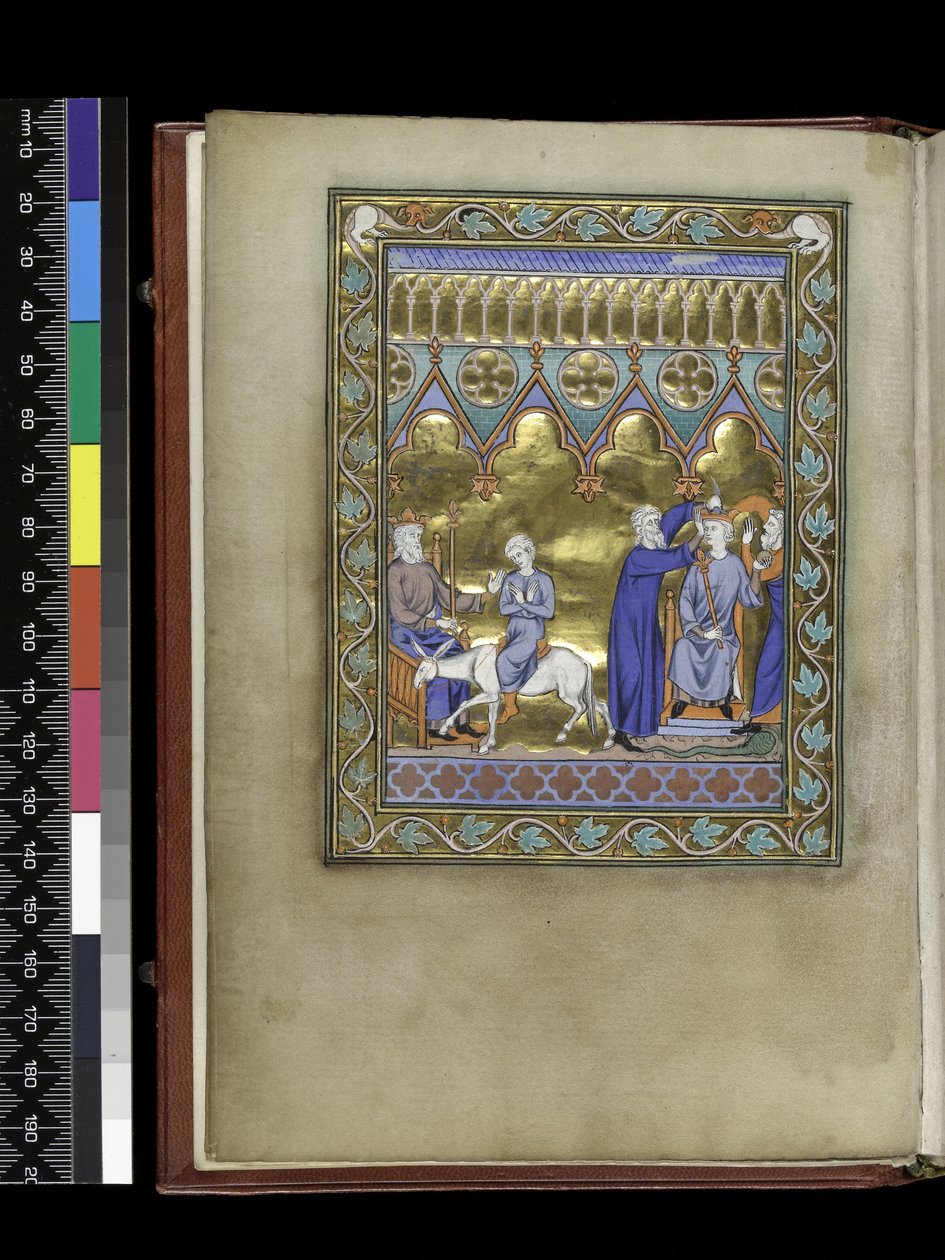 MS 300 f.Vv, David, tahtta oturuyor, Süleyman