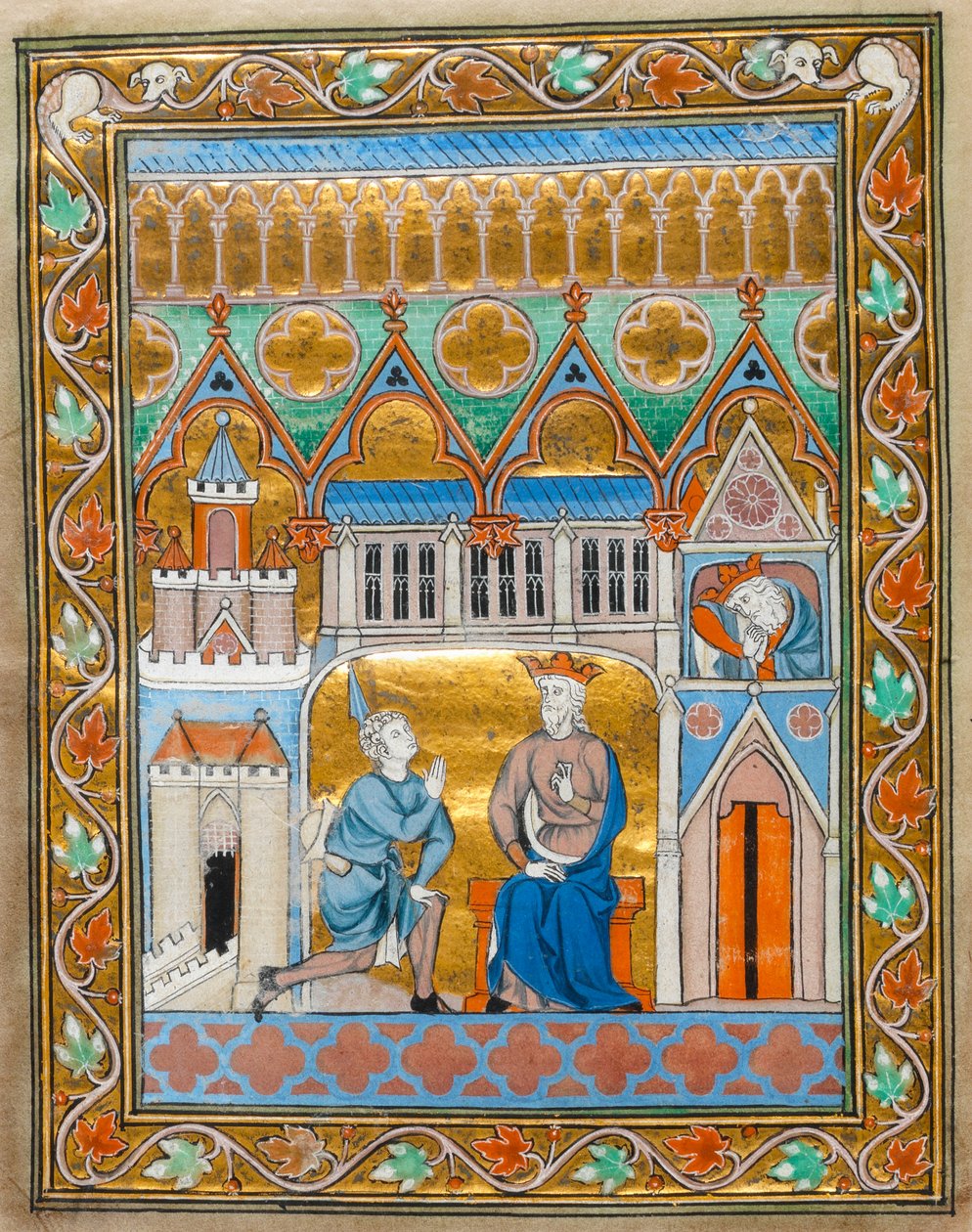 MS 300 fol.VIIi Kral David, Absalom