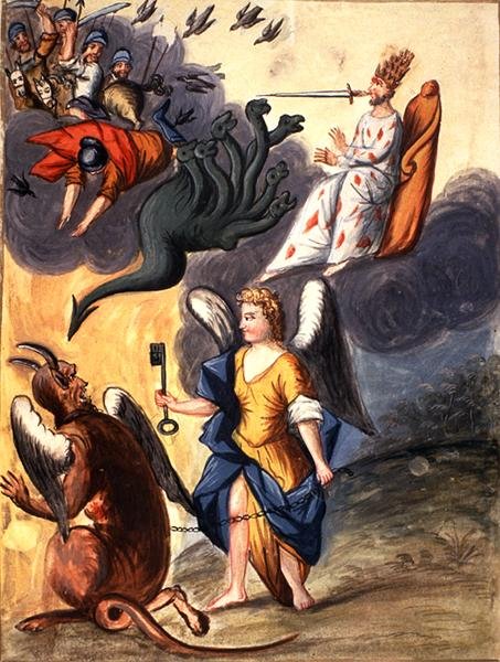 ff arasında MS Ferguson 17 plaka. 143-114 Şeytan (parşömen) by French School