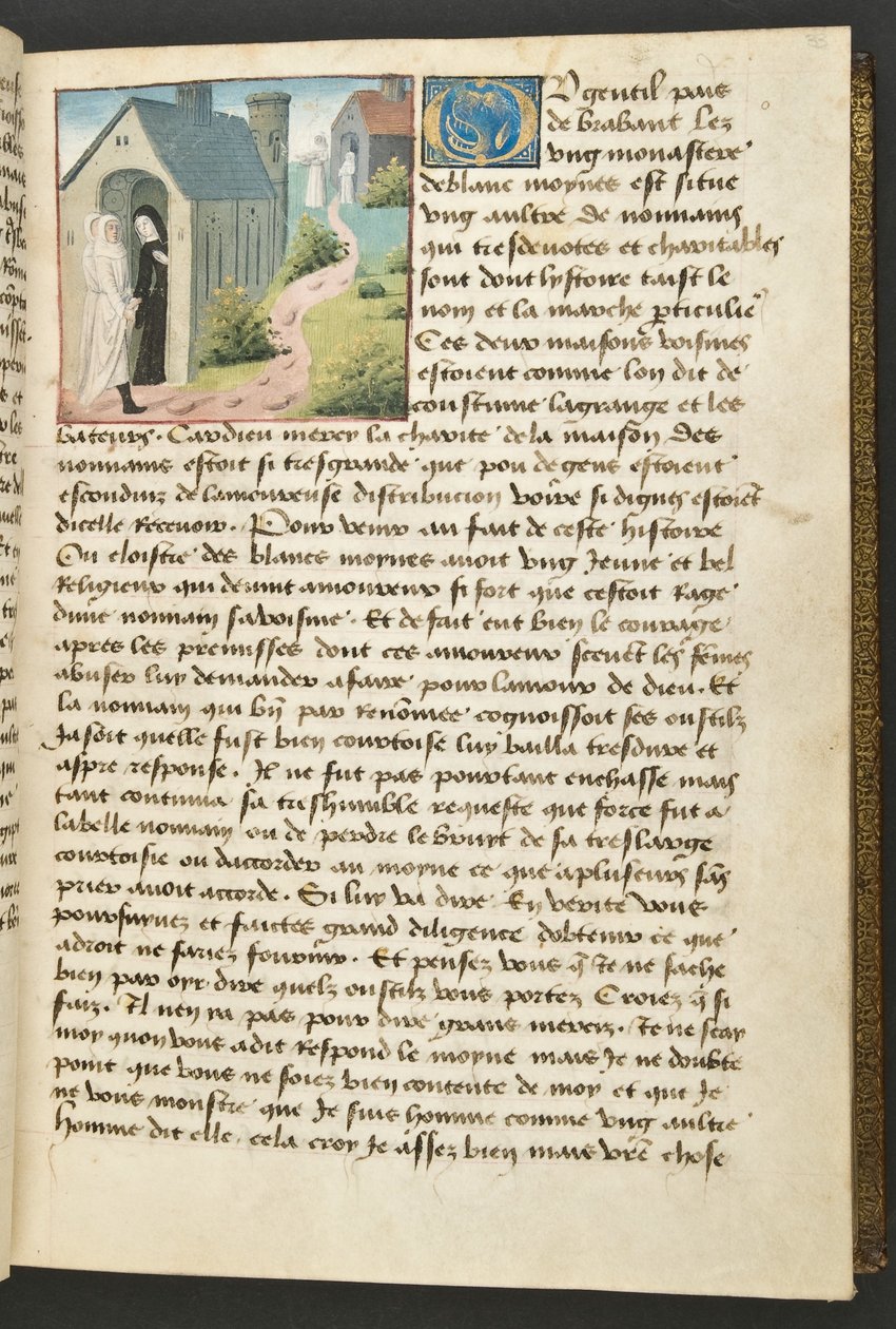 MS Hunter 252 033r Yüz Haber Haberinden Sayfa, c.1461-62 by French School