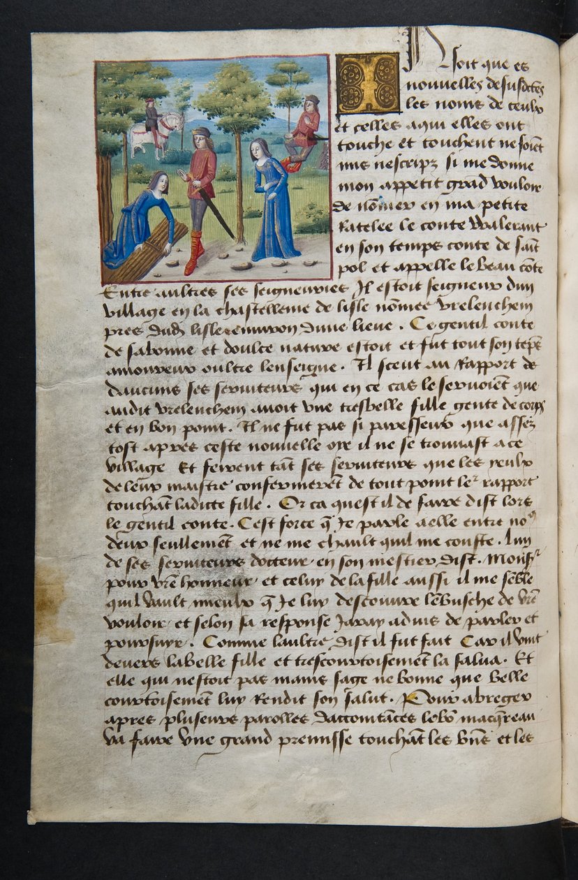 MS Hunter 252 051v Yüz Haber Haberinden Sayfa, c.1461-62 by French School