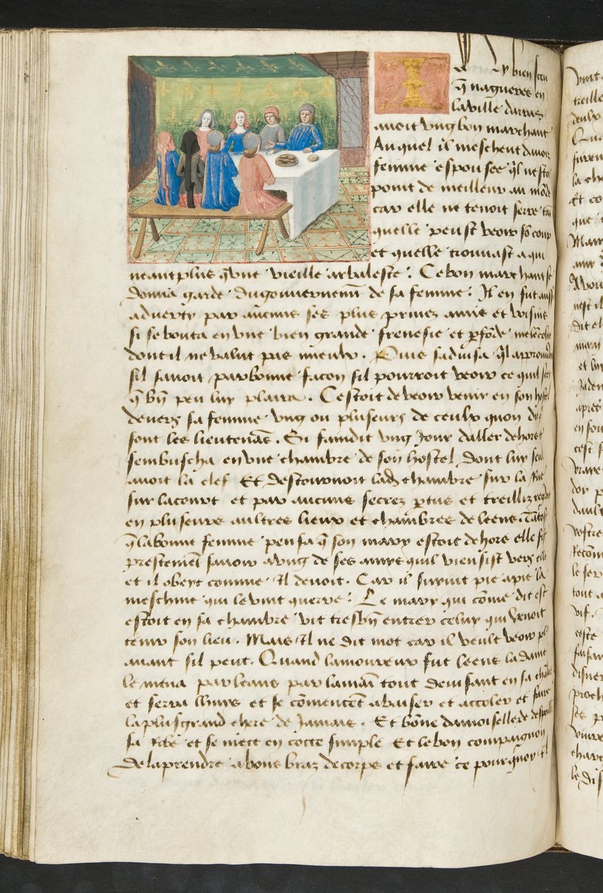 MS Hunter 252 113v Yüz Haber Haberinden Sayfa, c.1461-62 by French School
