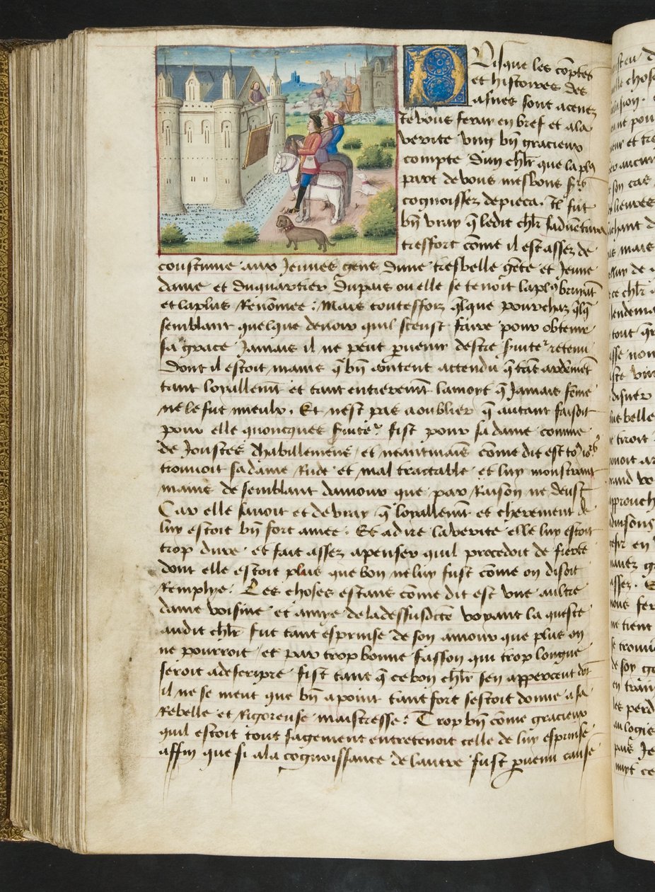MS Hunter 252 169v Yüz Haber Haberinden Sayfa, c.1461-62 by French School