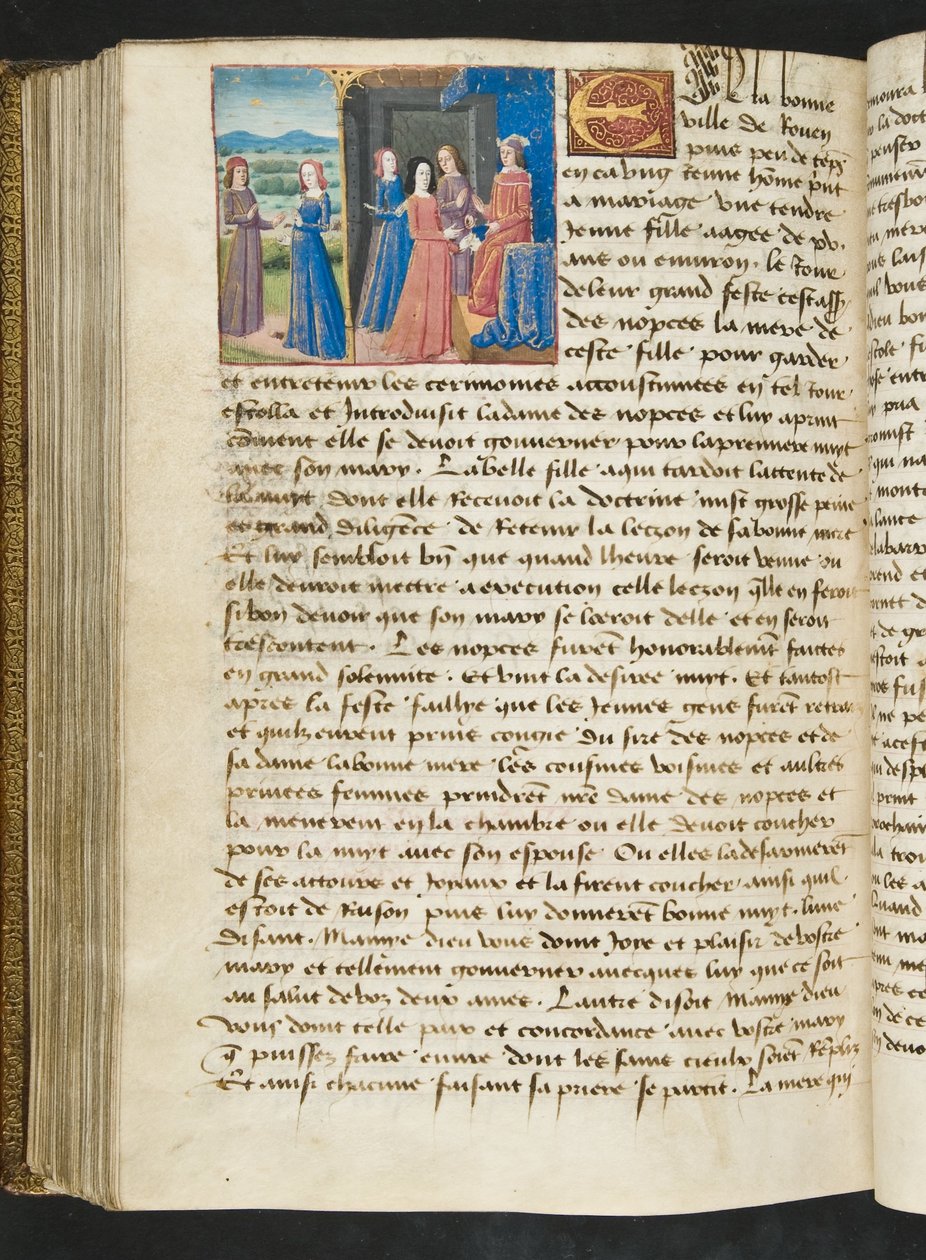MS Hunter 252 177v Yüz Haber Haberinden Sayfa, c.1461-62 by French School