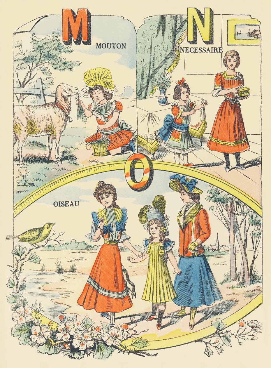 M N O: koyun, gerekli, kuş by French School