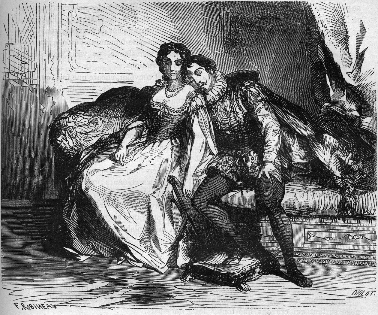 Kraliçe Catherine de Medicis adına hareket eden Madame de Sauve, Navarre Kralı Henry