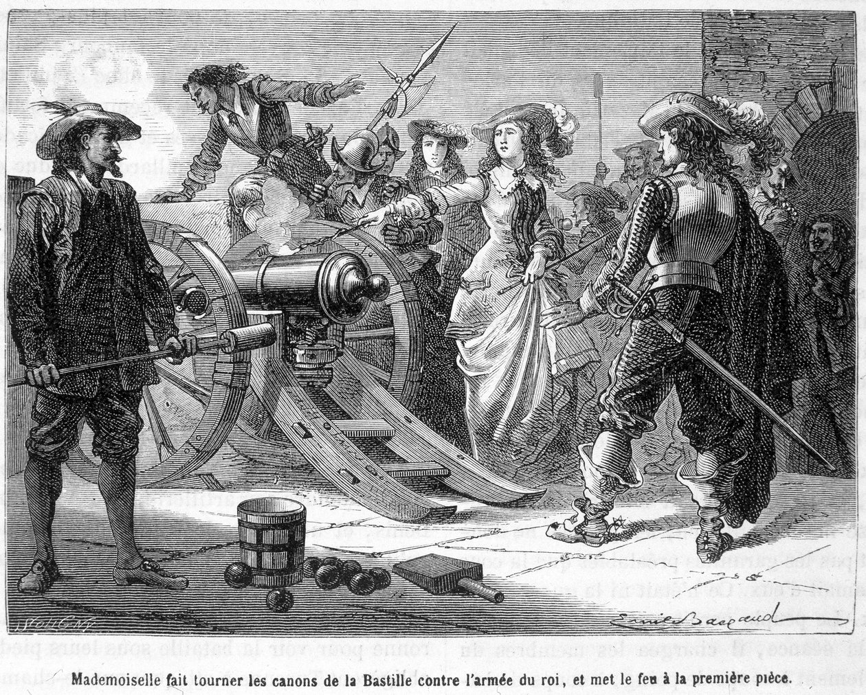 Matmazel (Grande Mademoiselle = Montpensier Düşesi) Bastille