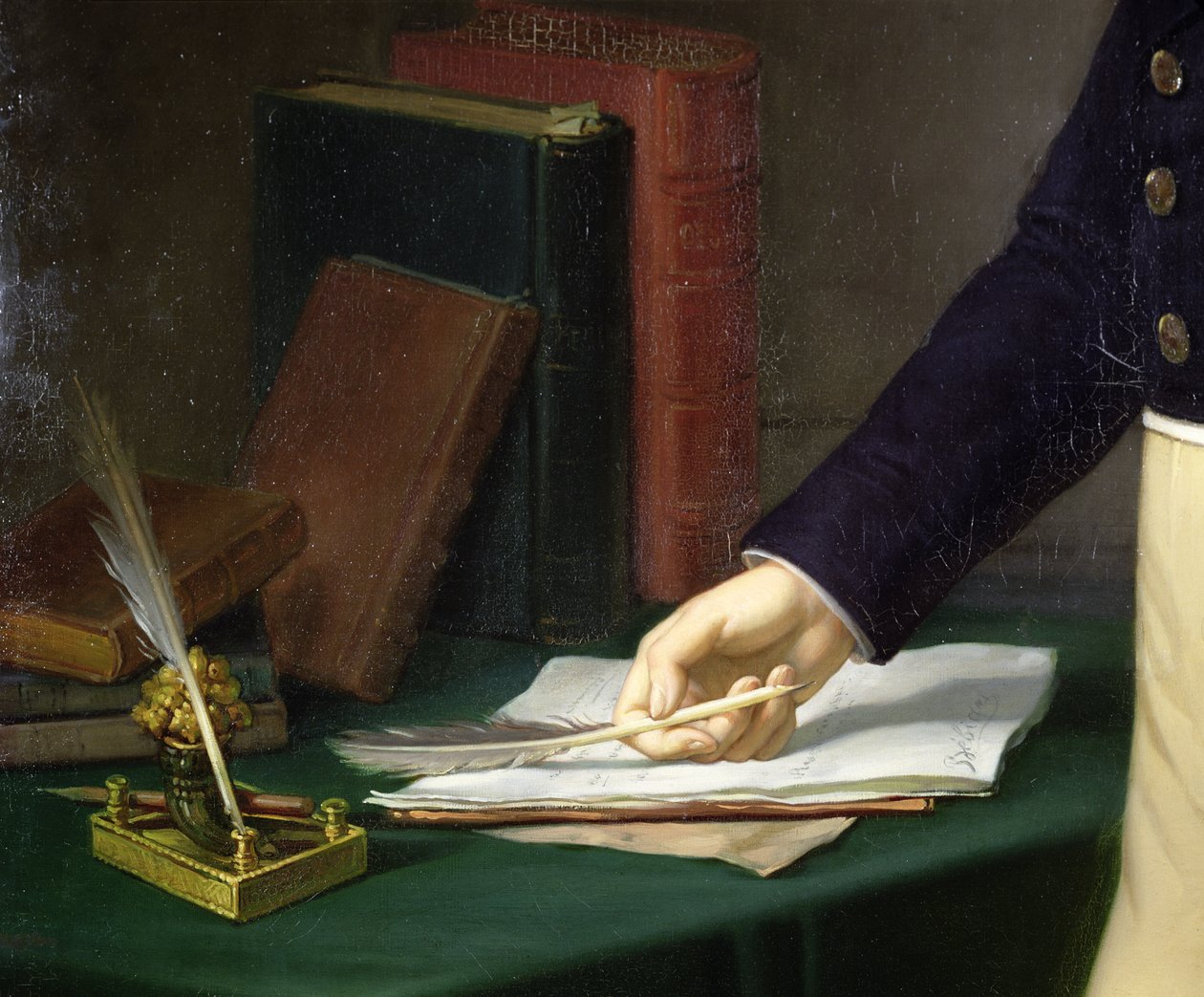 Sağ elinde kalem tutan adam, c.1830-40 by French School