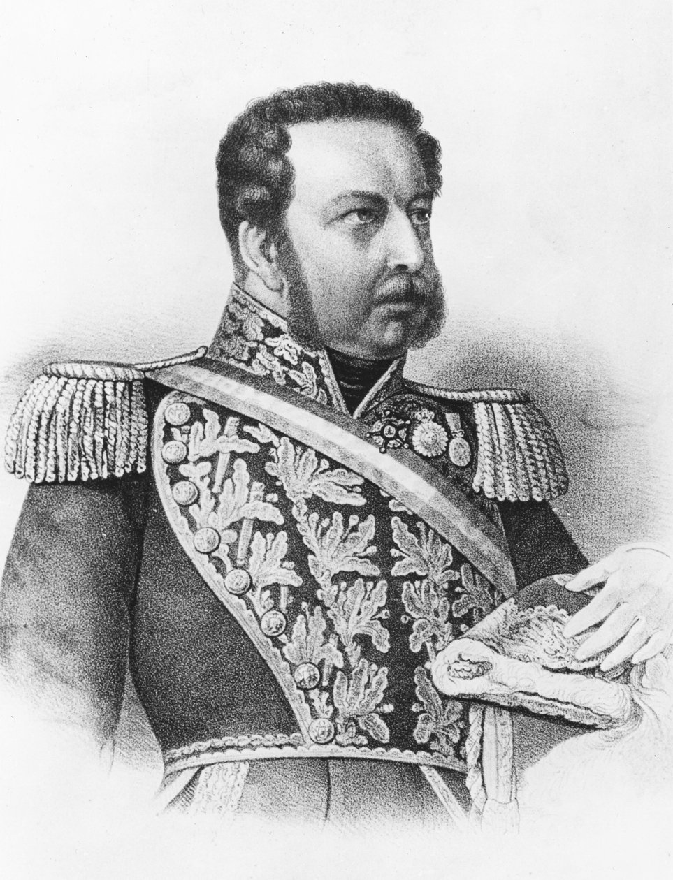 Manuel Bulnes (lito) by French School