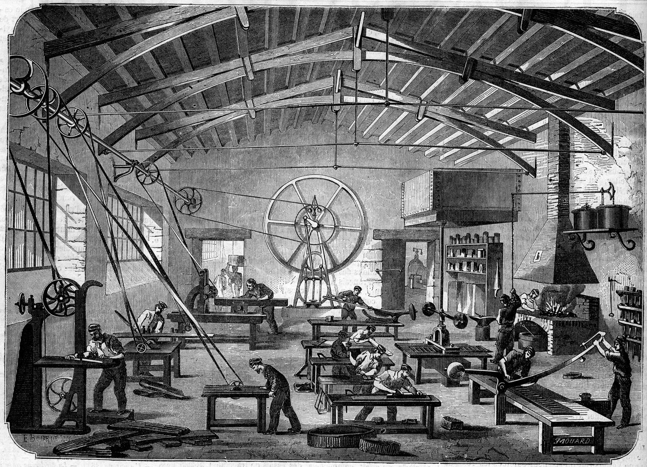 Hippolyte Chameroy atölyelerinde panjur üretimi by French School