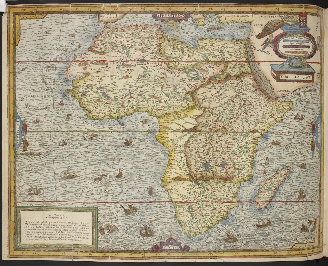 Afrika Haritası, Table d