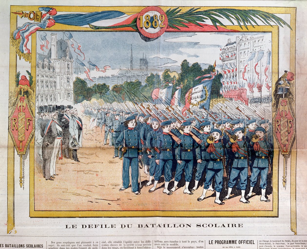 Okul Taburlarının Yürüyüşü, 14 Temmuz 1882 by French School