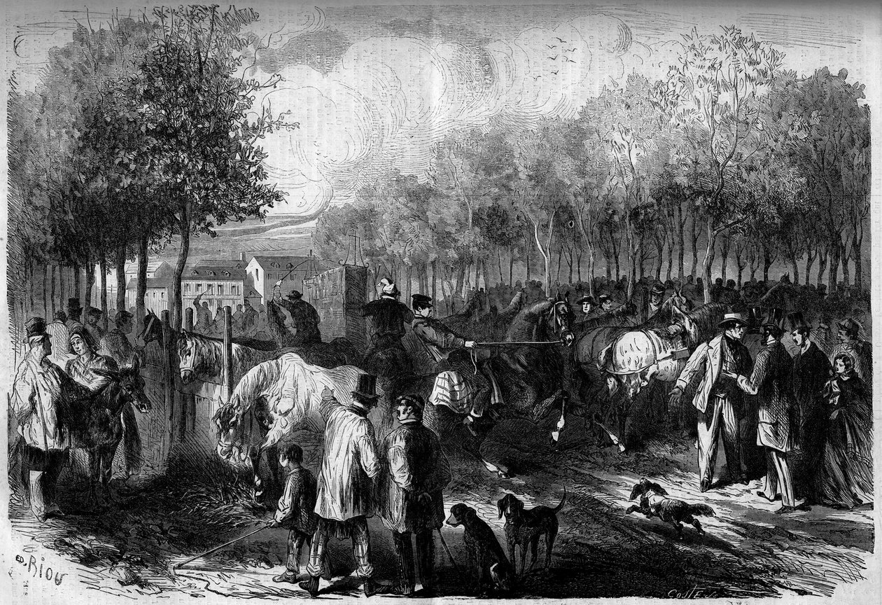 Paris At Yürüyüşü by French School