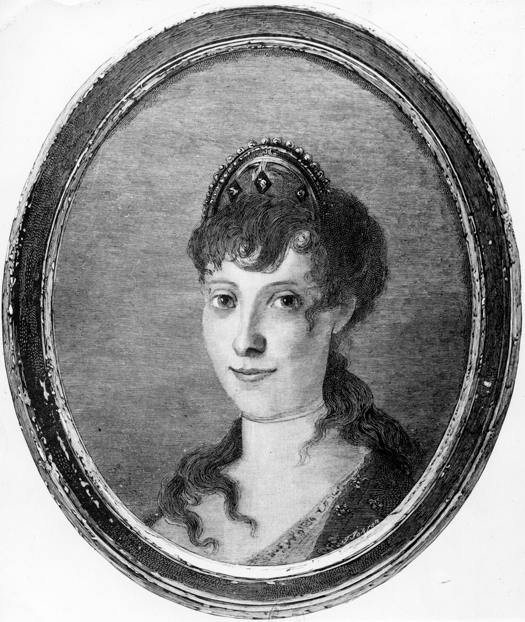 Maria Letizia Ramolino genç bir kadın olarak by French School