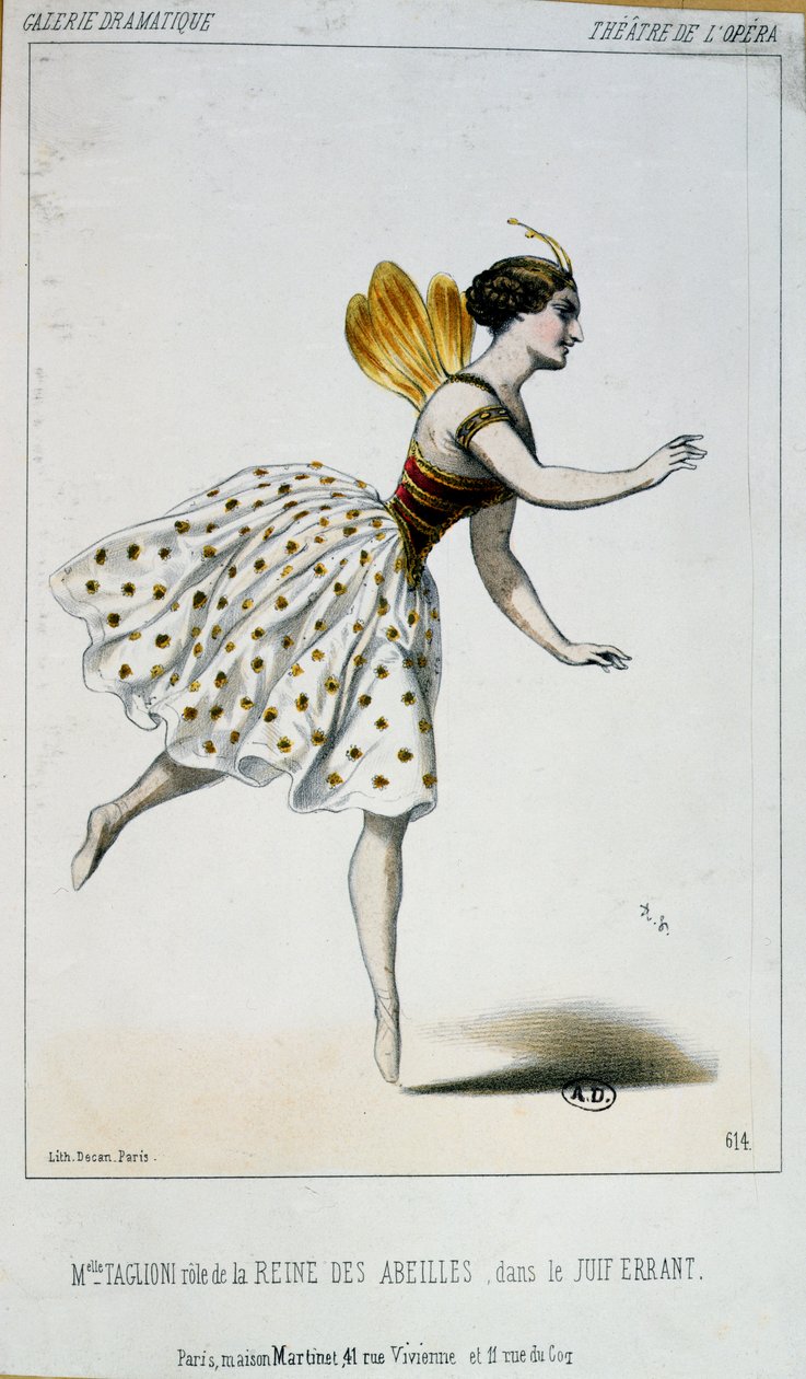 Maria Taglioni (1804-84), Jacques Fromental Halevy (1799-1862) tarafından Le Juif