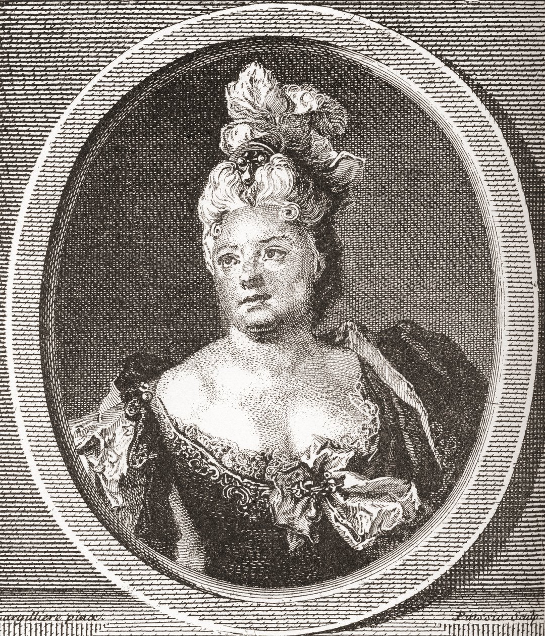 Marianne Duclos de Chateauneuf, 1664 - 1747. Fransız aktris. Les Heures Libres
