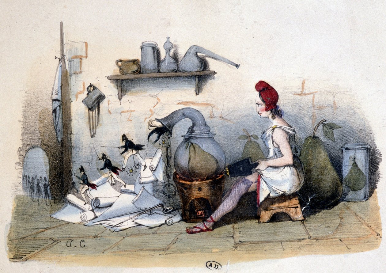 Marianne: armut analizi - Louis Philippe 1st hakkında karikatür by French School