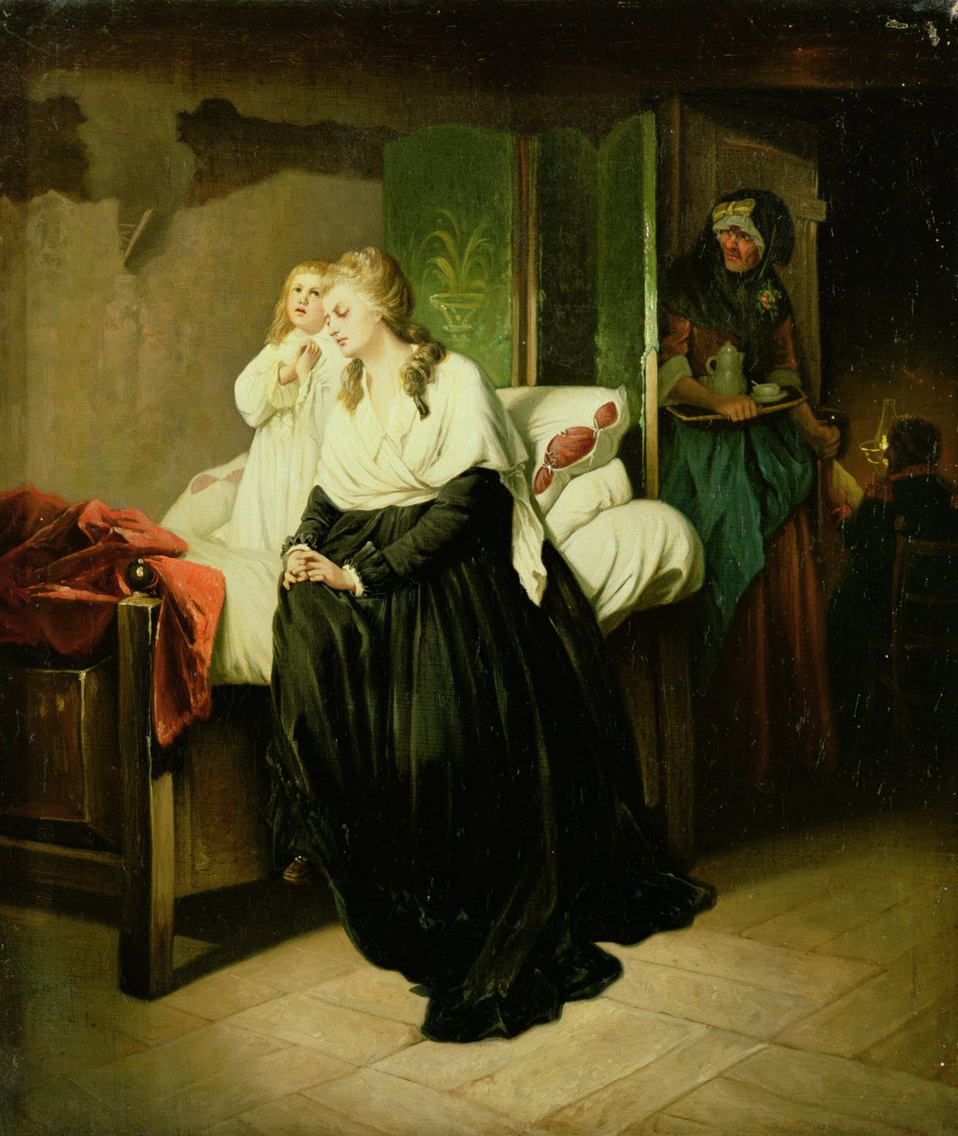 Marie Antoinette İnfazına Gidiyor (bir çift) by French School