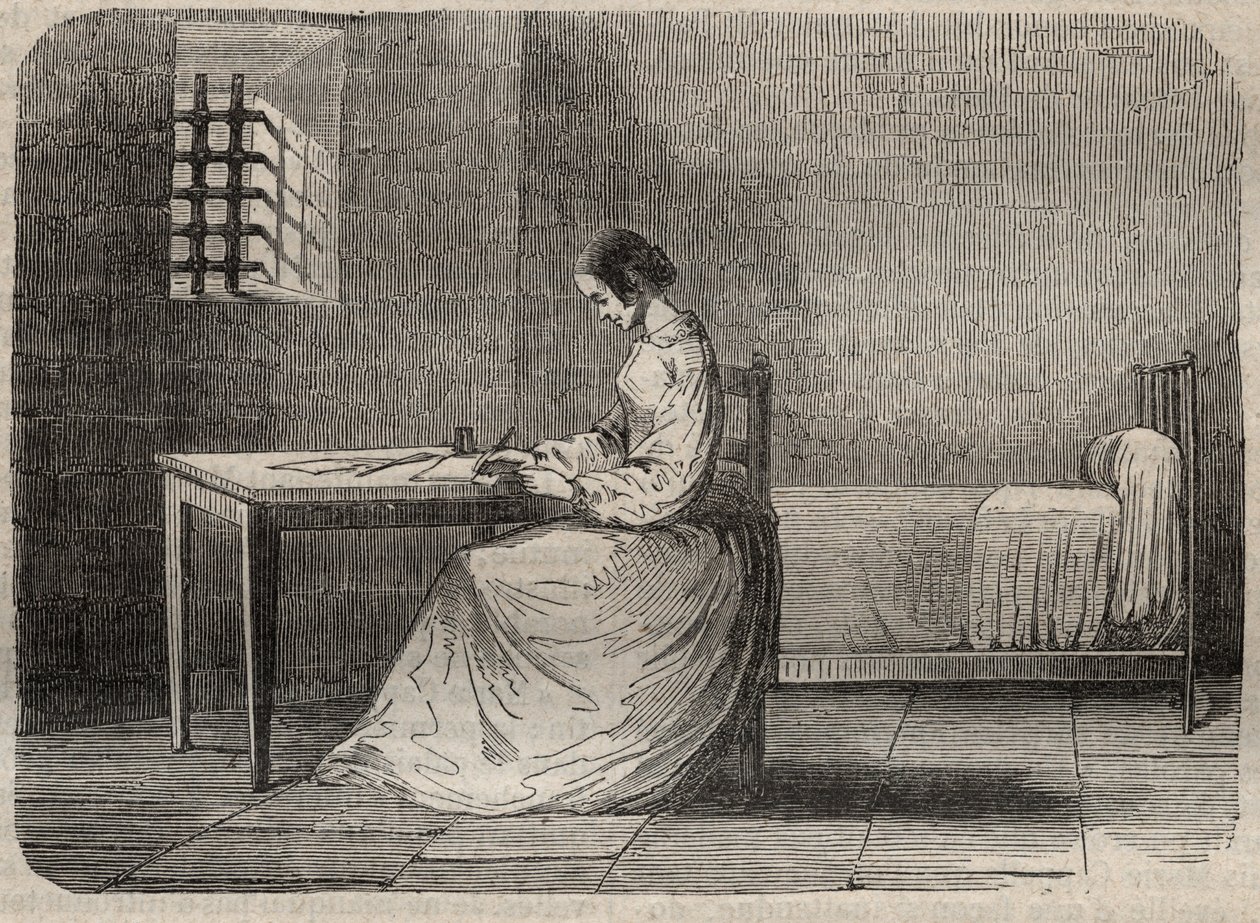 Marie Fortunee Capelle, Marie Lafarge (Madame) (1816-1852) Hapishanesindeki Fransız suçlu - Armand Fouquier (1817-18?) 1858-1867 - özel koleksiyon by French School
