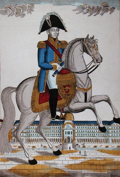 Geçit Töreni Kostümlü Fransa Mareşali (renkli taş) by French School