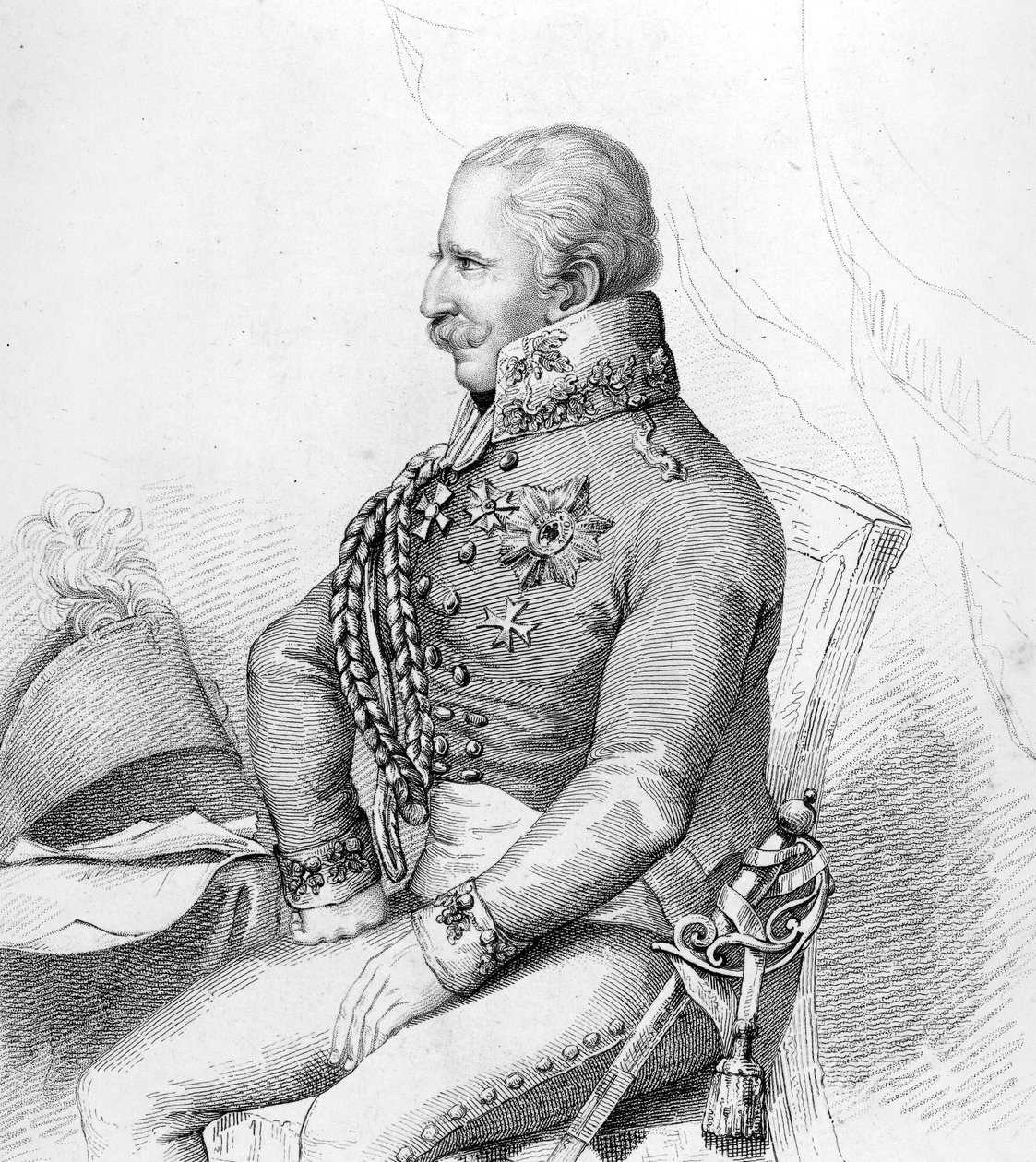 Mareşal von Blucher (gravür) by French School