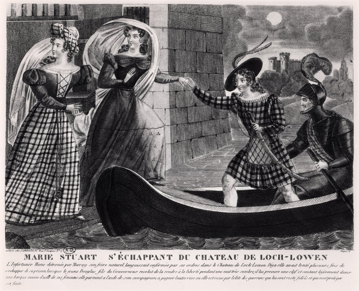 Mary Stuart (1542-87) Loch Leven Kalesi