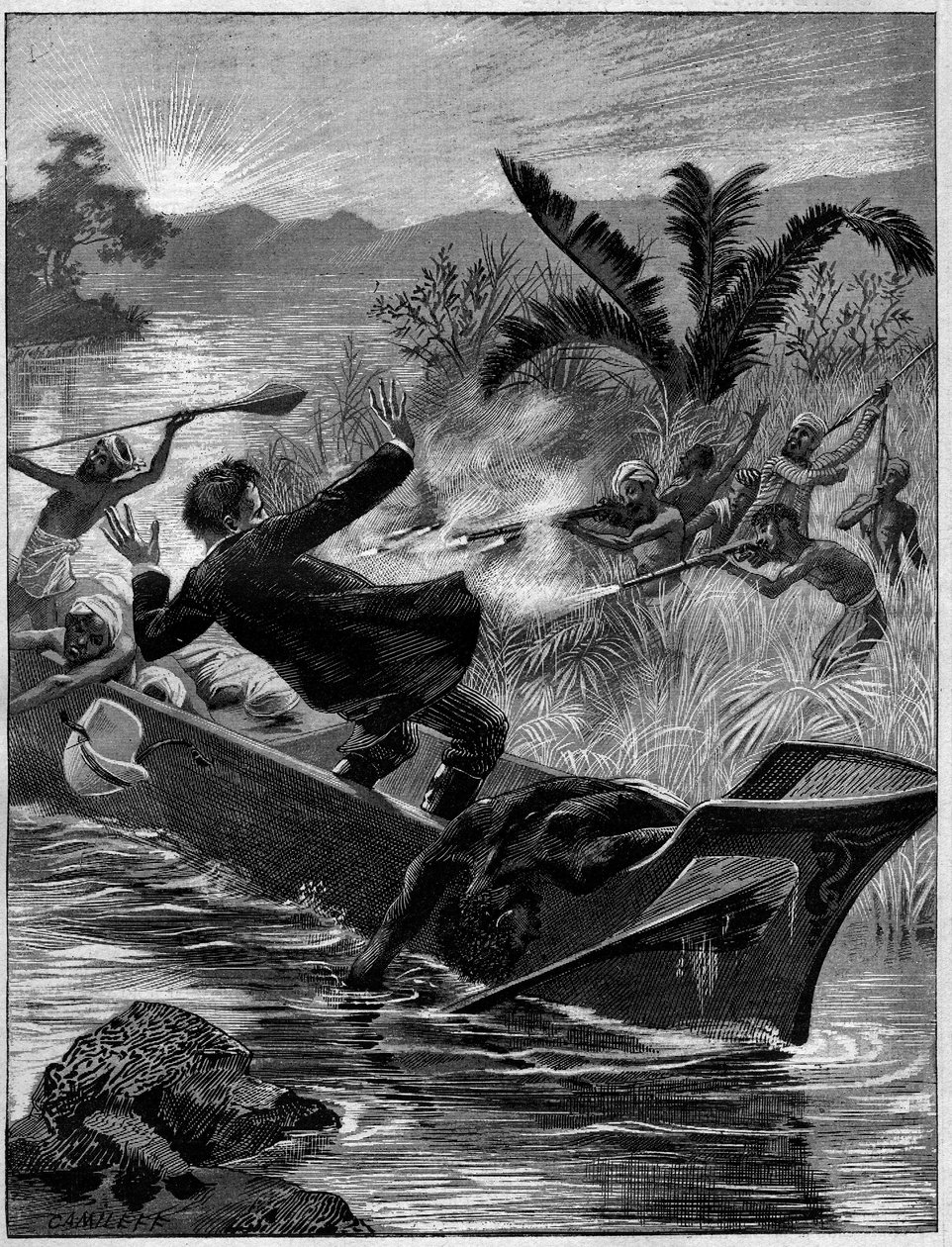 Doktor Beziat ve refakatçisinin Mahafales tarafından katledilmesi, Madagaskar by French School