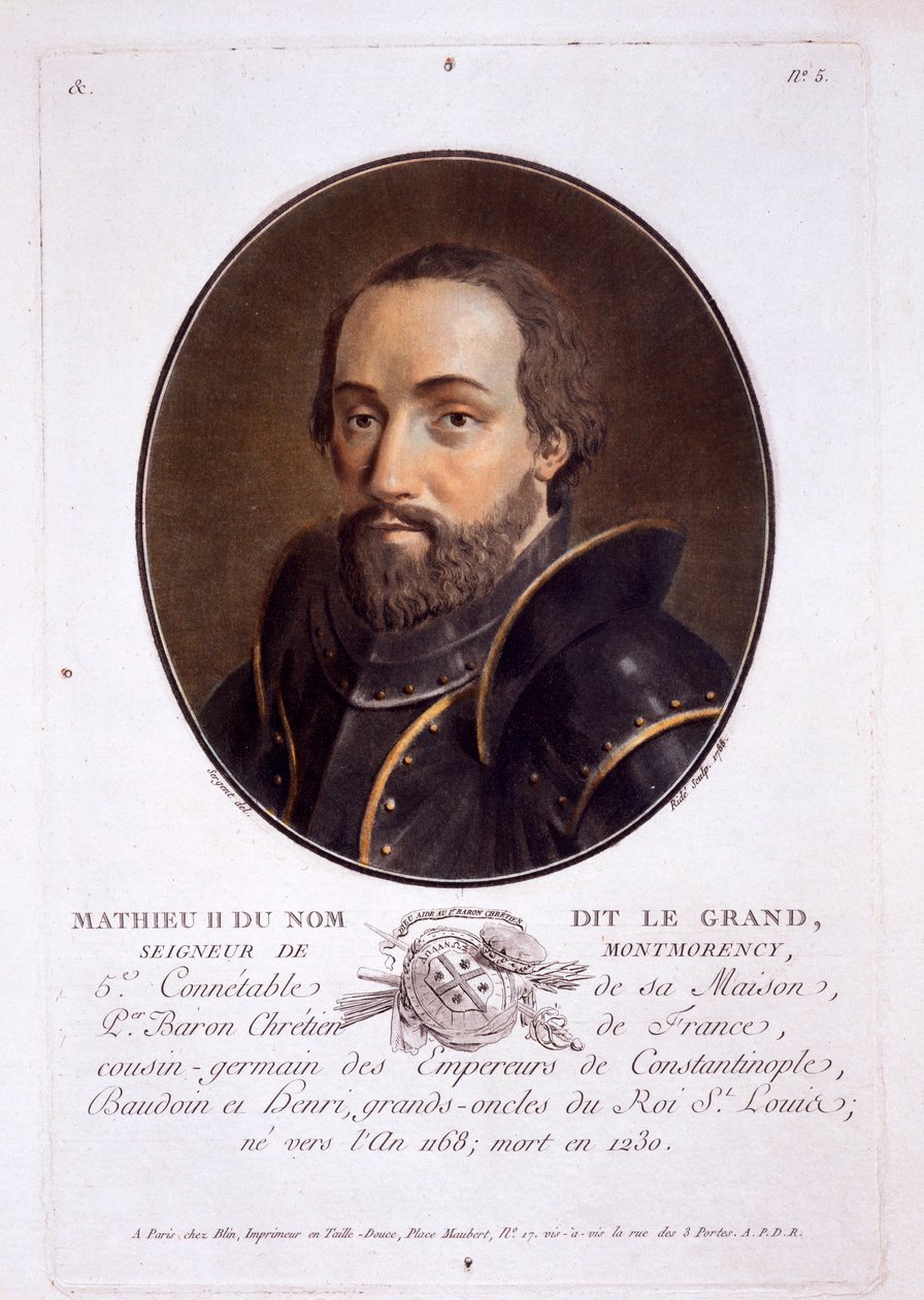 Mathieu II de Montmorency, Fransa