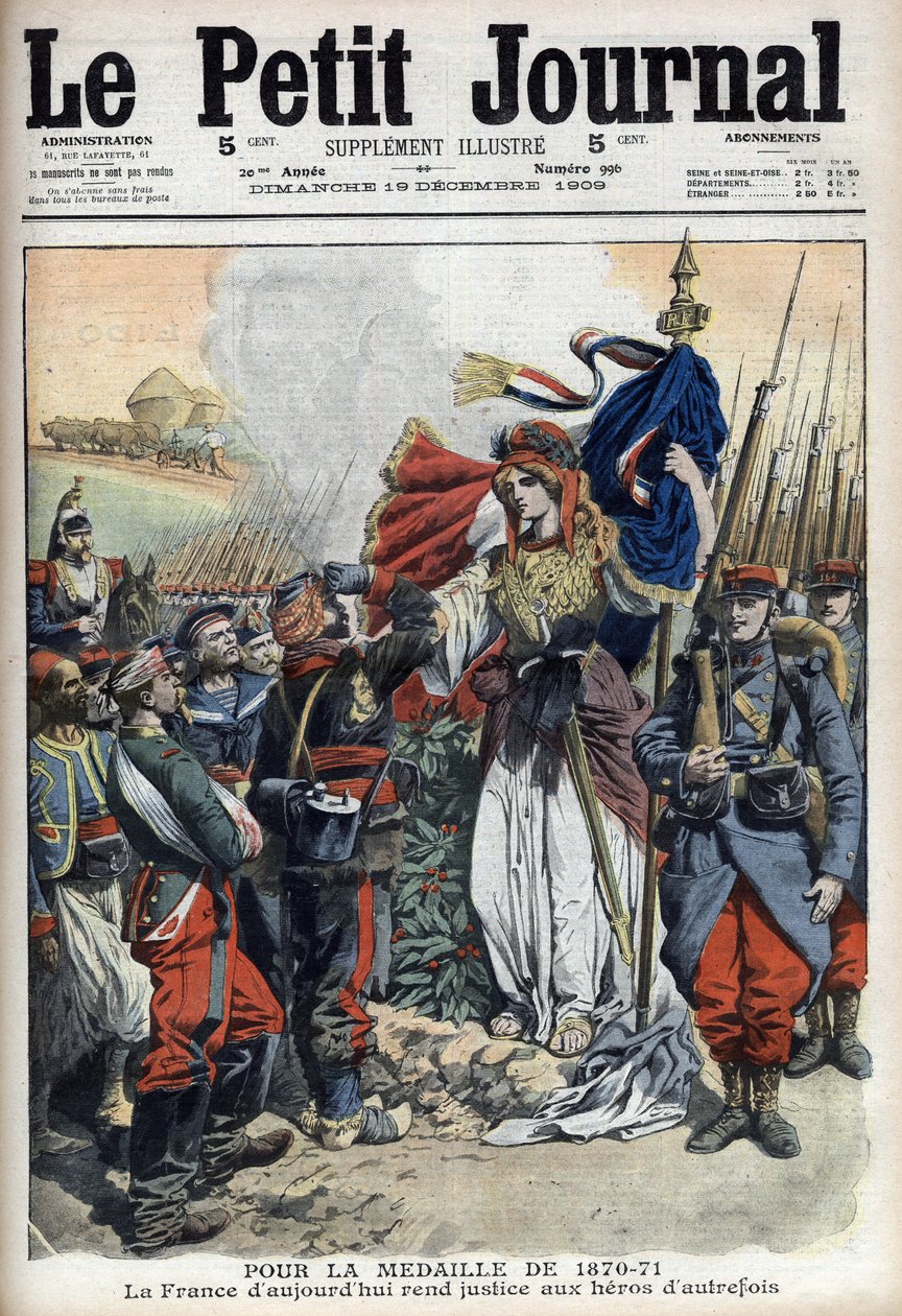1870-1871 savaş gazileri için madalya: Fransa
