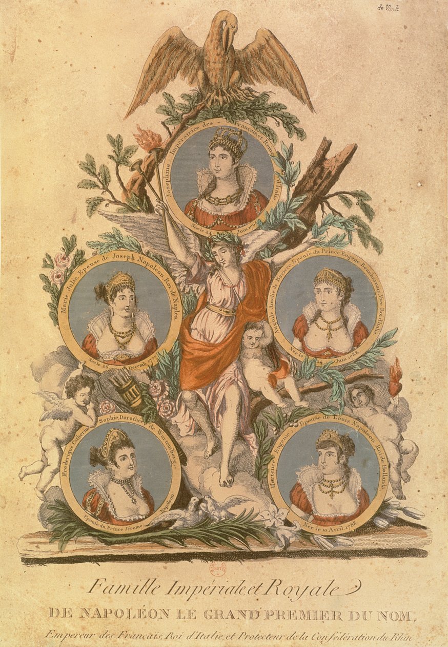 Napolyon I İmparatorluk Ailesinin Üyelerini Temsil Eden Madalyonlar: İmparatoriçe Josephine; Joseph Napolyon