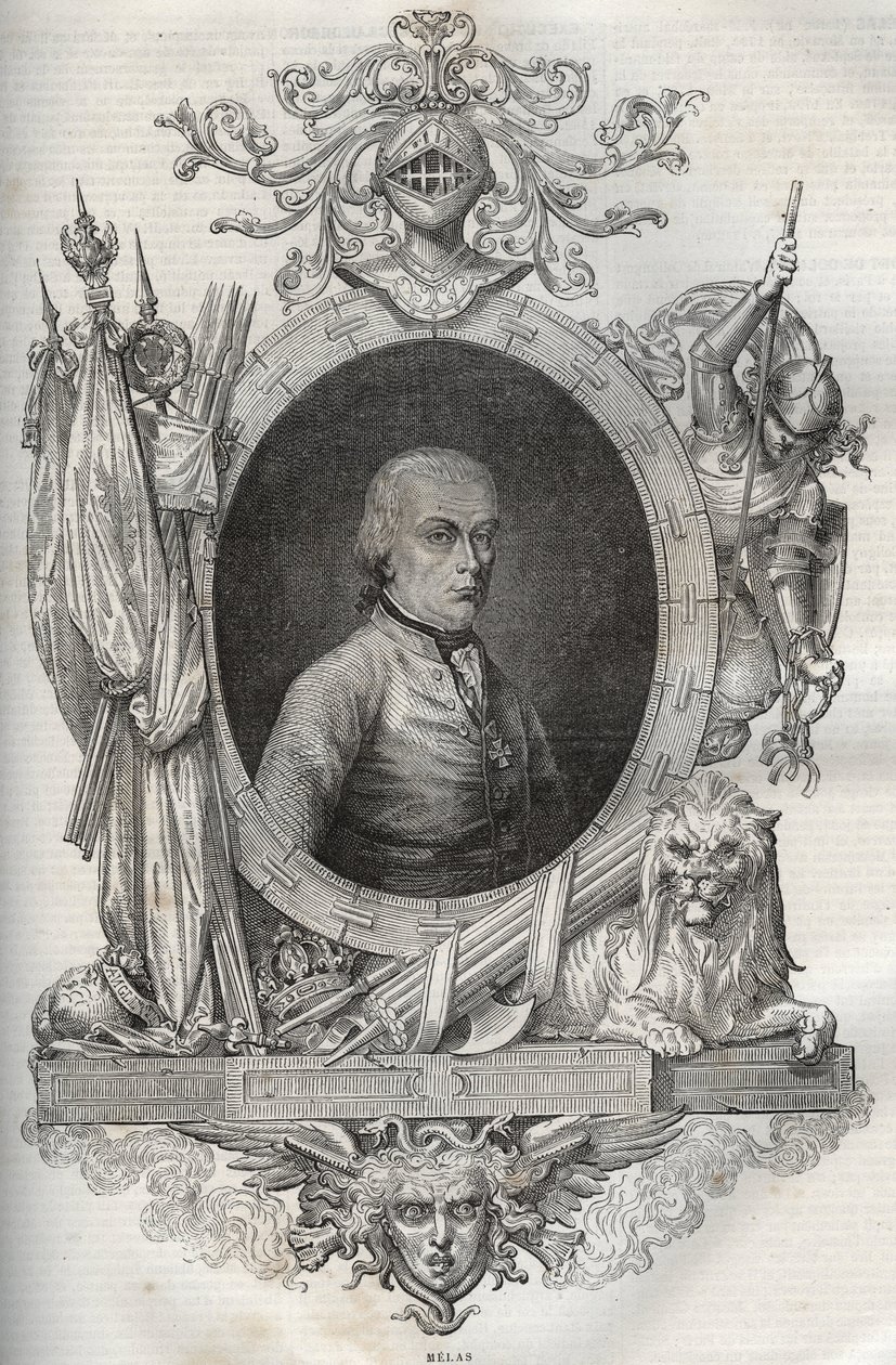 Michael Friedrich Benedikt baron von MELAS (1729-1806), mareşal - - Maurice La Charest
