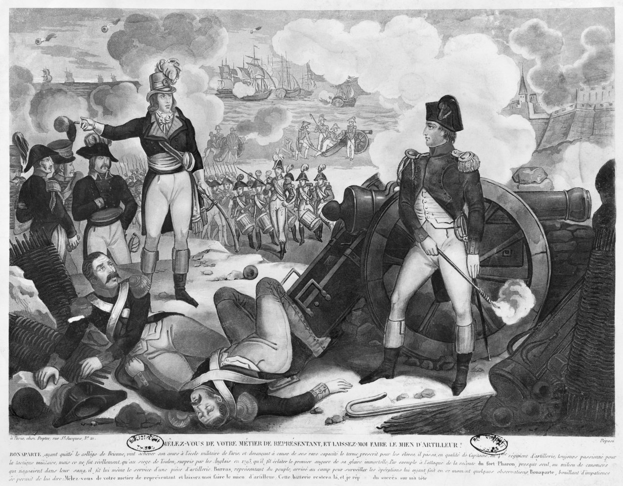Halkın temsilcisi olarak kendi işinize bakın ve ben de kendi işime bakayım topçu Napolyon Bonapart, 1793