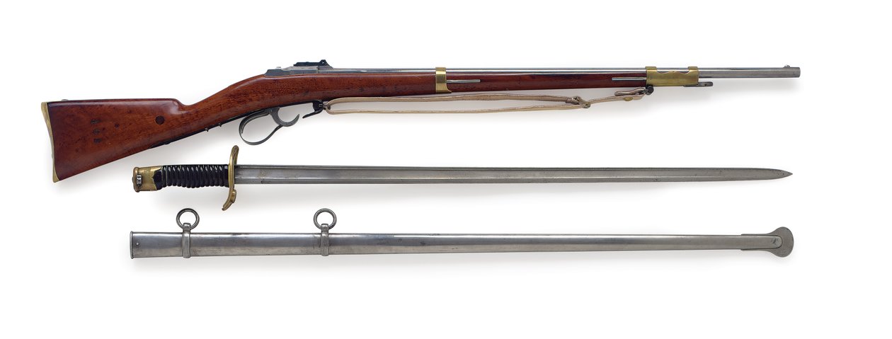 Kıt Kılıç-Süngü ile Model 1854 Pinfire Fusil Lance de Cent-Gardes, c.1856 by French School
